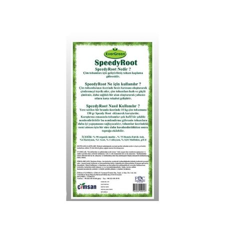 Speedy Root Çim ve Tohum Kaplama Gübresi (150 Gr) resmi