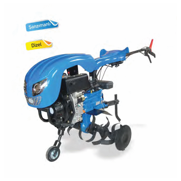 300D Bartech Motorlu 7 HP Dizel Marşlı Çapalama Makinesi resmi